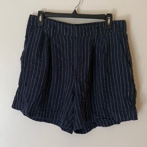 A New Day Navy and White Striped Shorts